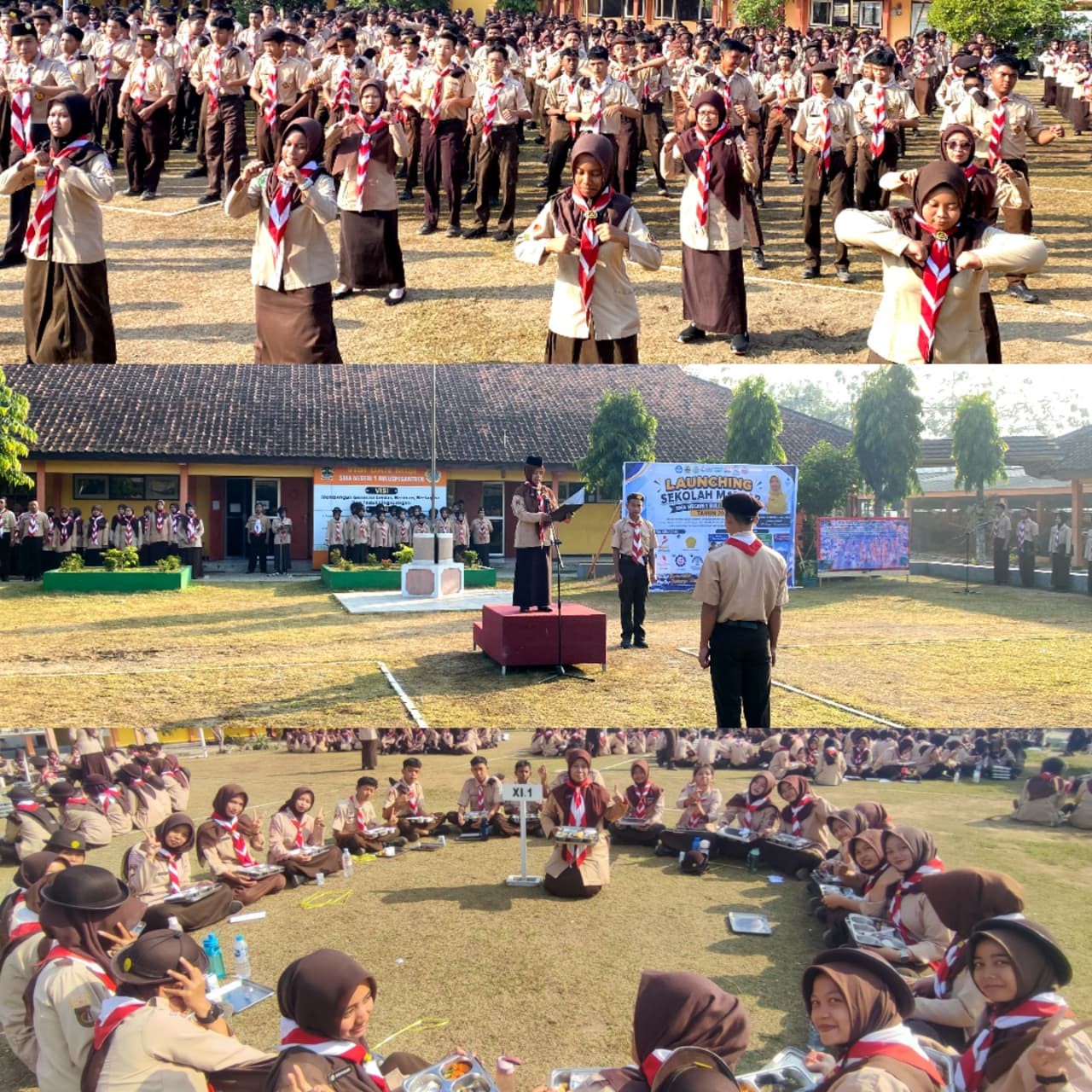 Semarak Hari Pramuka ke-65 di SMA Negeri 1 Buluspesantren: Memantapkan Langkah Menuju Indonesia Emas 2045